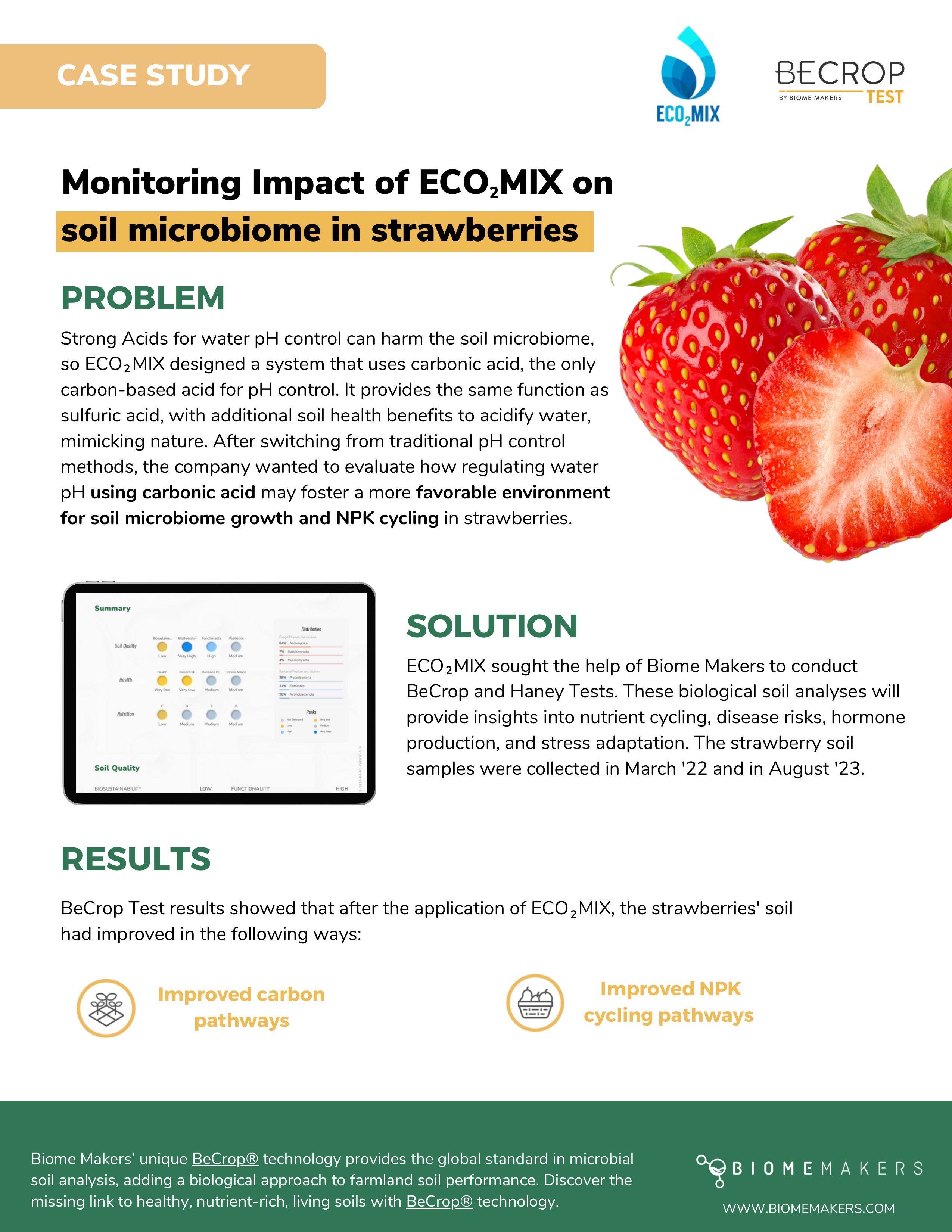 BeCrop Case Study: Results from Two Years of Strawberry Carbonic Acid Application